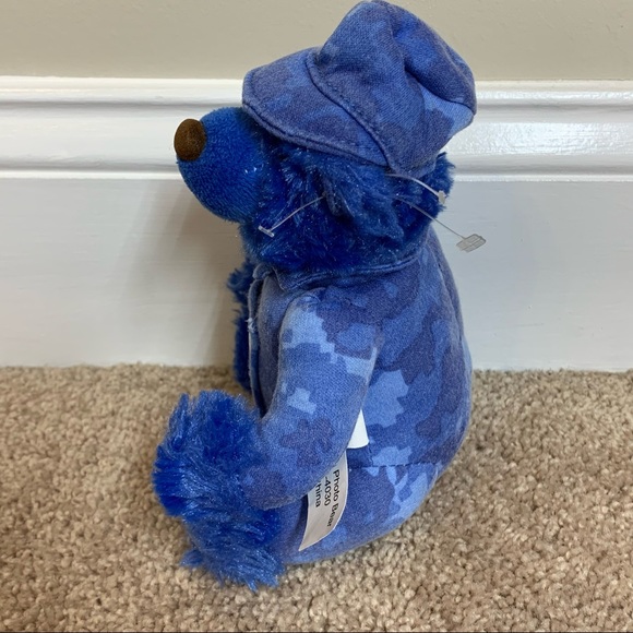 Navy Camouflage Military TLJ Friendship Photo Teddy Bear Stuffed Deploym… - Picture 5 of 6